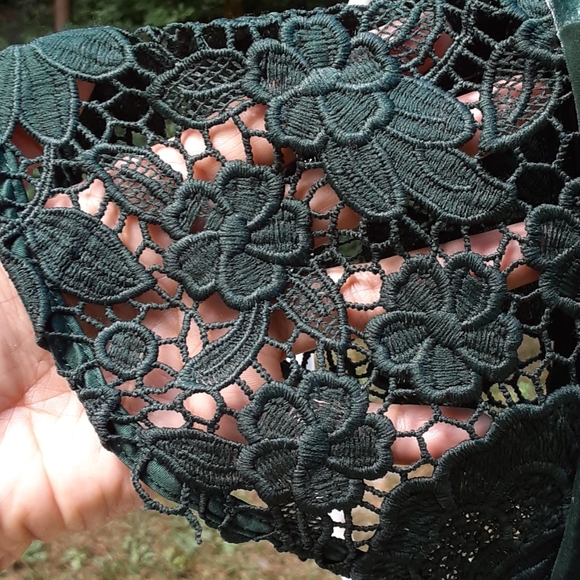 Issac Mizrahi Live! Velvet and lace dress - Picture 3 of 3